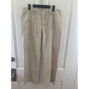 Women’s Gloria Vanderbilt  Cargo Pants Size 8 Button Up Zipper